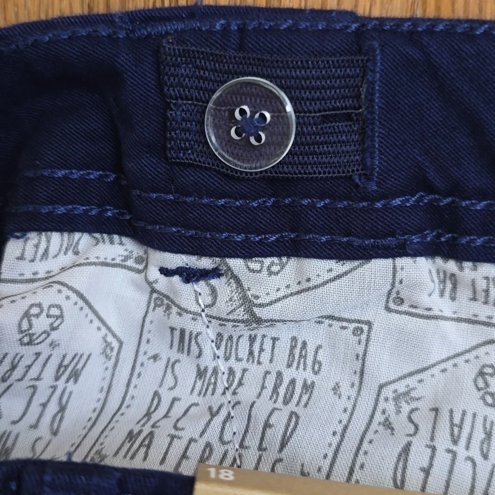 THEREABOUTS BOYS BLUE CHINO PANTS SIZE 18_15